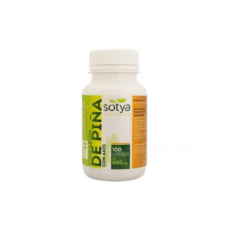 Corazon de piña masticable-Comp 100-600mg