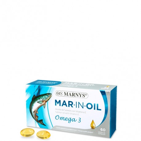 MAR-IN-OIL Aceite de salmon  - 60 Cápsulas - X 500 MG