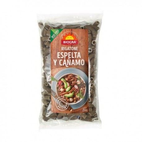 RIGATONE DE ESPELTA CON CÁÑAMO