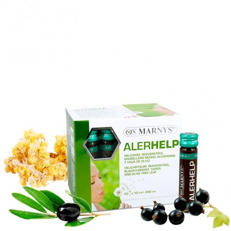 ALERHELP   Alcaparra + Hoja de Olivo + Helicriso + Grosellero Negro + Panax Ginseng + Resveratrol