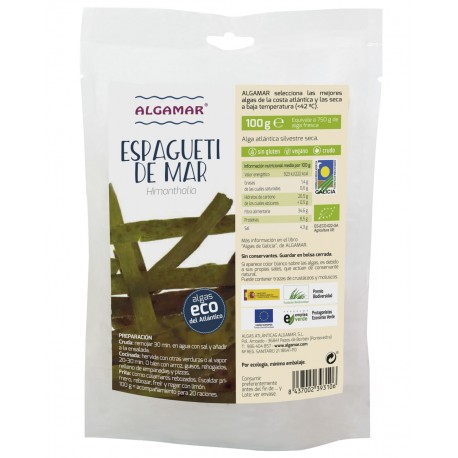 ESPAGUETTI DE MAR BIO 100 GR ALGAMAR