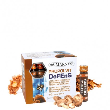 PROPOLVIT DEFENS - Jalea Real+Calostro+Propoleo+Reishi + Shitake - 20 Viales  X 10 ML