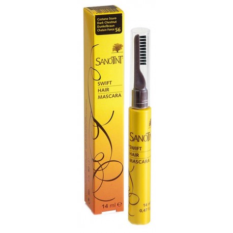 SANOTINT® SWIFT HAIR MASCARA S6 "CASTAÑO OSCURO"