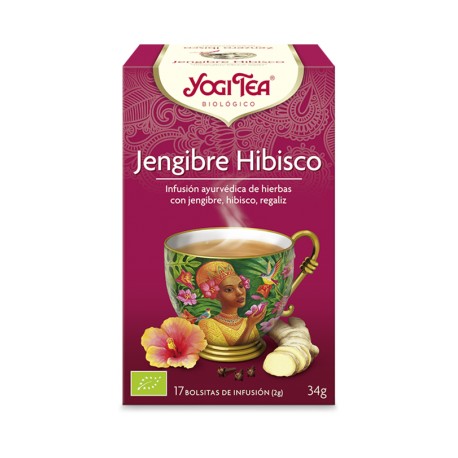 JENGIBRE Y HIBISCO YOGI TEA BIO