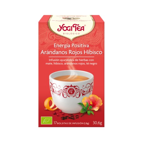 ENERGÍA POSITIVA ARANDANO HIBISCO YOGI TEA BIO