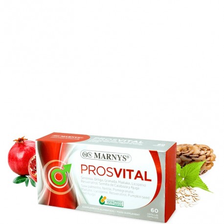 PROSVITAL   Serenoa + Ortiga + Granada + Maitake + Reservatrol + Calabaza + Ajuga repants + Zinc + licopeno + Vit B6 + Selenio